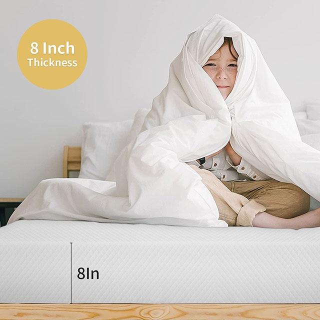 Artemisia 8" Cal. King, E.King, Full, & Queen Memory Foam Mattress - Inland Furniture (San Bernardino, CA)