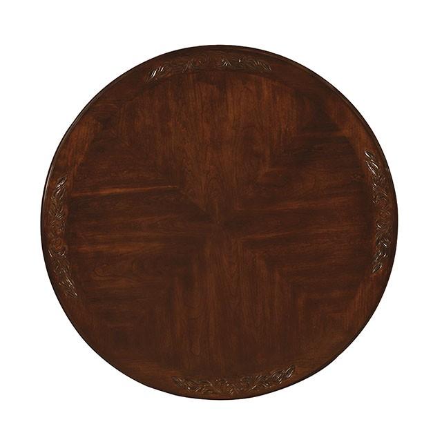 Elana Brown Cherry Round Dining Table - Inland Furniture (San Bernardino, CA)