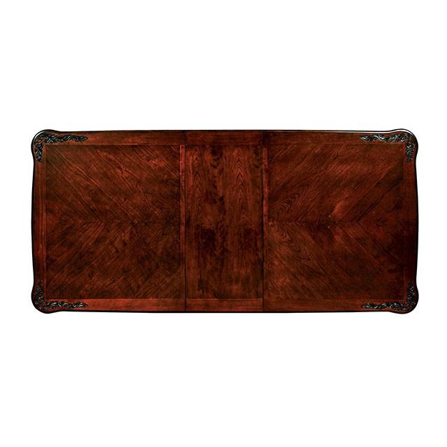 ELANA Brown Cherry Dining Table w/ 18" Butterfly Leaf - Inland Furniture (San Bernardino, CA)