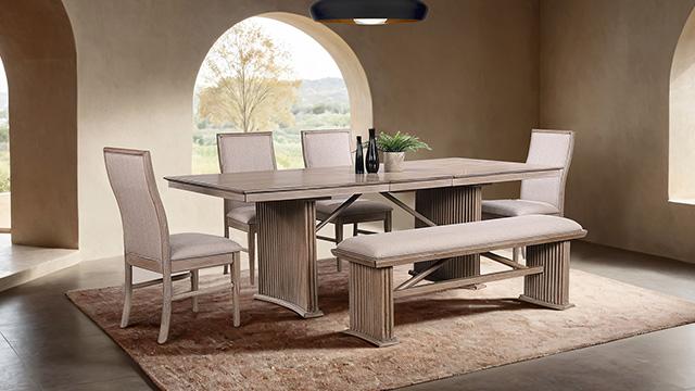 Ellesmere 6 Pc Dining Table Set - Inland Furniture (San Bernardino, CA)