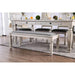 Georgia 6 Pc Dining Table Set with Bench - Inland Furniture (San Bernardino, CA)