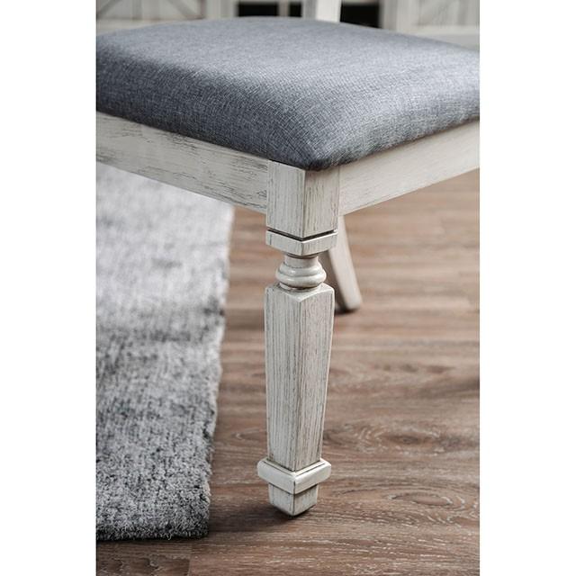 Georgia 6 Pc Dining Table Set with Bench - Inland Furniture (San Bernardino, CA)