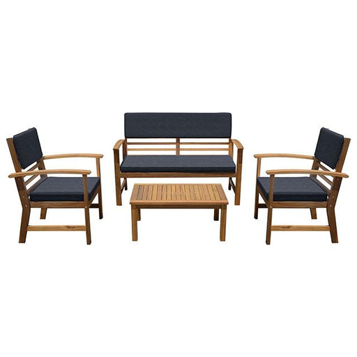 Hana 4 Pc. Patio Set Blue - Inland Furniture (San Bernardino, CA)