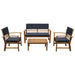 Hana 4 Pc. Patio Set Blue - Inland Furniture (San Bernardino, CA)