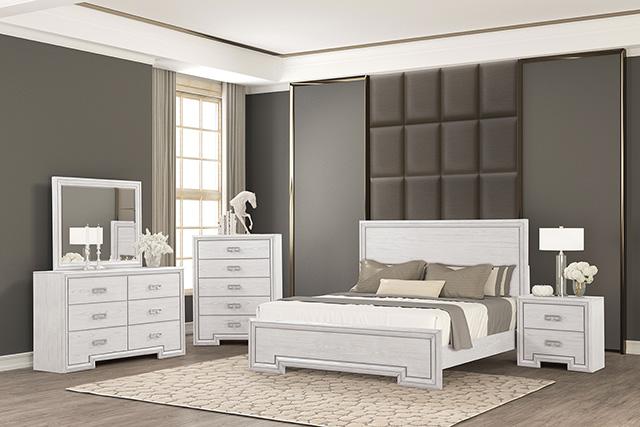 Basilone E.King Bed - Inland Furniture (San Bernardino, CA)