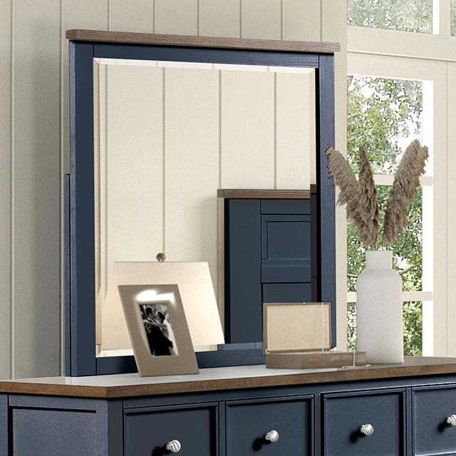 Bed Pinetop Blue & White - Inland Furniture (San Bernardino, CA)