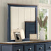 Bed Pinetop Blue & White - Inland Furniture (San Bernardino, CA)