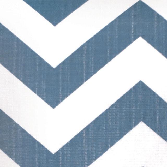 ZOE 18" X 18" Pillow, Blue Chevron (2/CTN) - Inland Furniture (San Bernardino, CA)