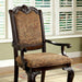 BELLAGIO Brown Cherry/Pattern Fabric Arm Chair (2/CTN) - Inland Furniture (San Bernardino, CA)
