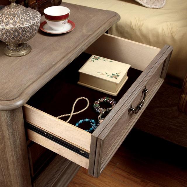 BELGRADE I Rustic Natural Tone Night Stand - Inland Furniture (San Bernardino, CA)