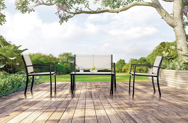 Ibiza 4 Pc. Sling Set K D Green - Inland Furniture (San Bernardino, CA)