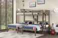 HORTENSE Triple Twin Bunk Bed, W. Gray - Inland Furniture (San Bernardino, CA)