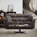 JOSIAS Sofa, Dark Gray Leatherette - Inland Furniture (San Bernardino, CA)