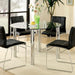 Kona I Chrome Round Dining Table - Inland Furniture (San Bernardino, CA)