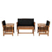 Kyushu 4 Pc. Patio Set - Inland Furniture (San Bernardino, CA)