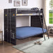 LAFRAY Twin Bunk Bed w/ Futon Base - Inland Furniture (San Bernardino, CA)