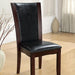 Manhattan I Dark Cherry/Brown Side Chair, Espresso (2/CTN) - Inland Furniture (San Bernardino, CA)