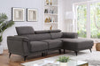 NAPANEE Sectional, Dark Gray - Inland Furniture (San Bernardino, CA)
