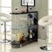 Numbi Black/Chrome Mini Server - Inland Furniture (San Bernardino, CA)