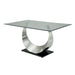 ORLA Silver/Black Dining Table - Inland Furniture (San Bernardino, CA)
