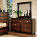 Patra Acacia/Walnut Mirror - Inland Furniture (San Bernardino, CA)