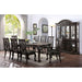 Petersburg Dark Gray Dining Table w/ 1x18"Leaf - Inland Furniture (San Bernardino, CA)