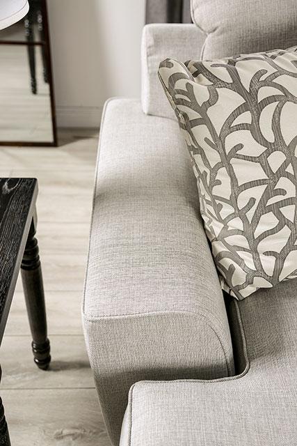 PICOTEE Sofa, Light Gray/Black - Inland Furniture (San Bernardino, CA)