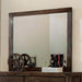 Rexburg Wire-Brushed Rustic Brown Mirror - Inland Furniture (San Bernardino, CA)