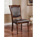 Sylvana Brown Cherry/Espresso Side Chair (2/CTN) - Inland Furniture (San Bernardino, CA)