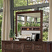 Tywyn Dark Oak Mirror - Inland Furniture (San Bernardino, CA)