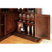 VOLTAIRE Dark Cherry Curio - Inland Furniture (San Bernardino, CA)