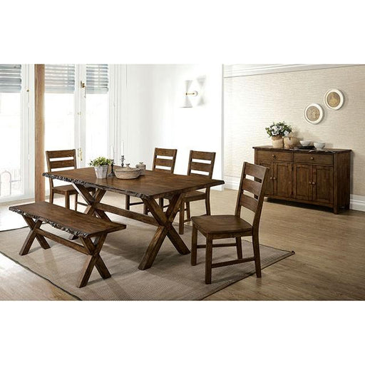 Woodworth Walnut Padded Side Chair (2/CTN) - Inland Furniture (San Bernardino, CA)