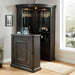 Voltaire Gray Curio Cabinet - Inland Furniture (San Bernardino, CA)