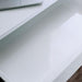 Loke White/Chrome Computer Desk - Inland Furniture (San Bernardino, CA)