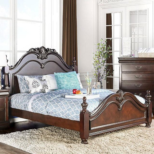 Mandura Cherry Queen Bed - Inland Furniture (San Bernardino, CA)