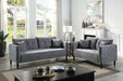 LYNDA Loveseat w/ Pillows, Dark Gray - Inland Furniture (San Bernardino, CA)