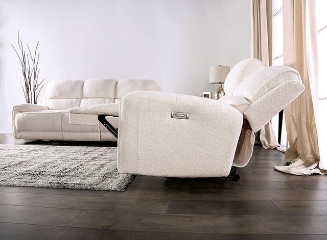 MORCOTE Power Recliner, Beige - Inland Furniture (San Bernardino, CA)