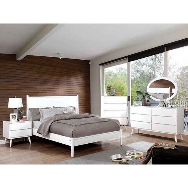 LENNART II Black & White Cal.King, E.King, Full, Queen, Twin Bed - Inland Furniture (San Bernardino, CA)