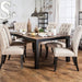 MARSHALL Rustic Oak Dining Table - Inland Furniture (San Bernardino, CA)