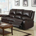 Oxford Rustic Dark Brown Motion Sofa - Inland Furniture (San Bernardino, CA)