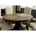 Julia Light Oak Round Dining Table - Inland Furniture (San Bernardino, CA)