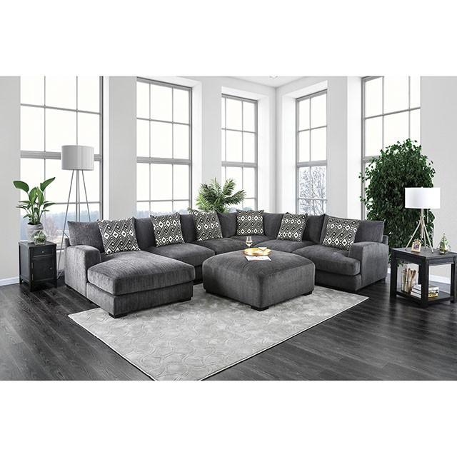 Kaylee Gray U-Shaped Sectional - Inland Furniture (San Bernardino, CA)
