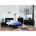 LENNART II Black & White Cal.King, E.King, Full, Queen, Twin Bed - Inland Furniture (San Bernardino, CA)