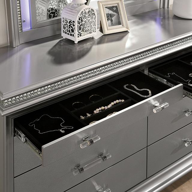 MADDIE Dresser, Silver - Inland Furniture (San Bernardino, CA)