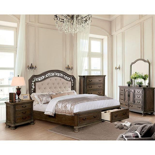 Persephone Rustic Natural Tone Night Stand - Inland Furniture (San Bernardino, CA)