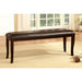 Woodside Dark Cherry/Espresso Bench - Inland Furniture (San Bernardino, CA)