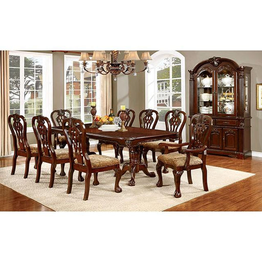ELANA Brown Cherry Dining Table w/ 18" Butterfly Leaf - Inland Furniture (San Bernardino, CA)