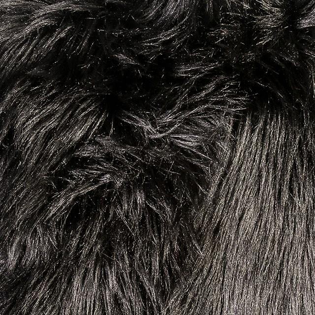 Jet Black 20" X 20" Pillow, Fur Black (2/CTN) - Inland Furniture (San Bernardino, CA)