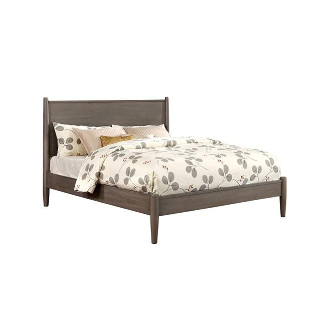 LENNART I Gray & Oak Full Twin Bed - Inland Furniture (San Bernardino, CA)