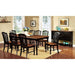 MAYVILLE Black/Antique Oak Dining Table w/ 1x18 Leaf - Inland Furniture (San Bernardino, CA)